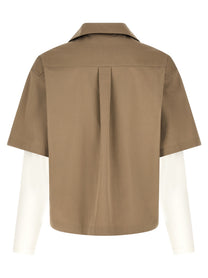 Balenciaga Double Layer Shirt Beige