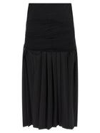 MM6 Maison Margiela Double Layer Skirt Black, view 2
