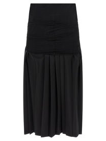 MM6 Maison Margiela Double Layer Skirt Black