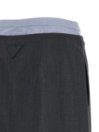 PRADA Double Layer Skirt Grey, view 5