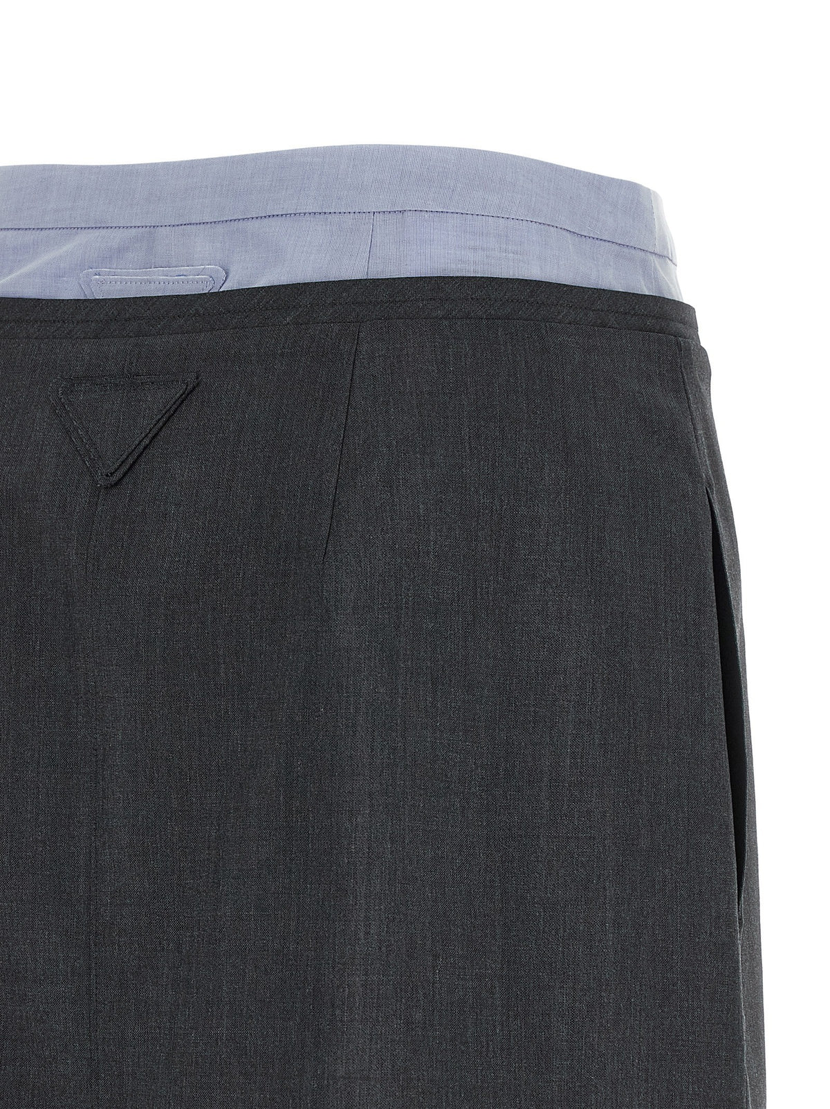 PRADA Double Layer Skirt Grey, view 5