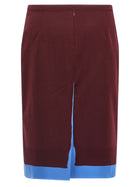 Miu Miu Double Layer Skirt Red, view 2