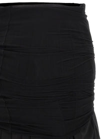 MM6 Maison Margiela Double Layer Skirt Black
