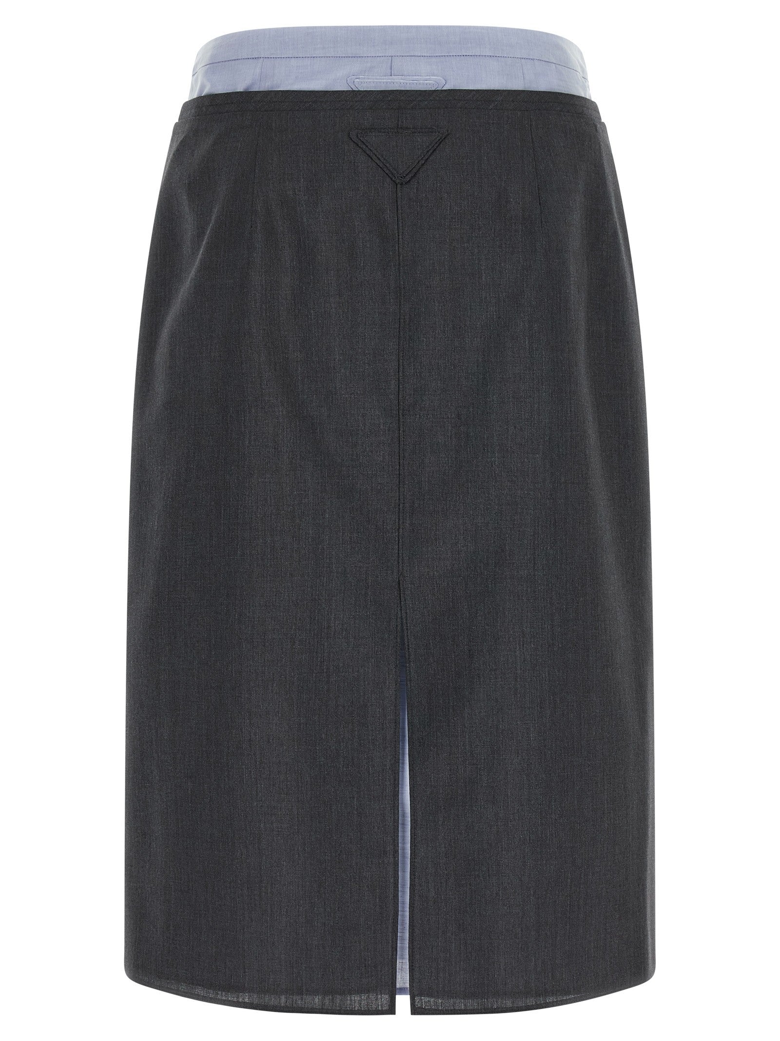 PRADA Double Layer Skirt Grey