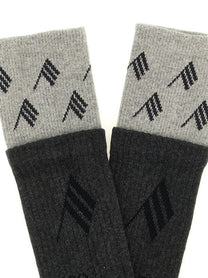 The Attico Double Layer Socks Grey