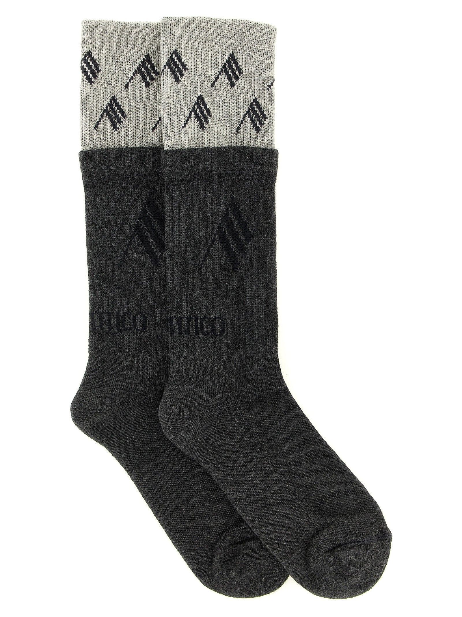 The Attico Double Layer Socks Grey