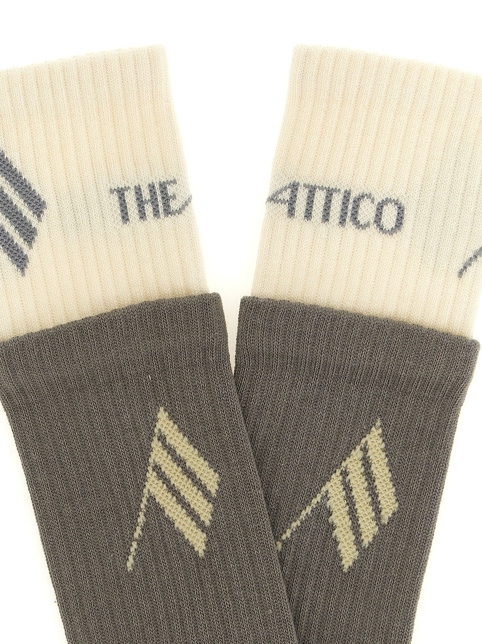 The Attico Double Layer Socks Grey