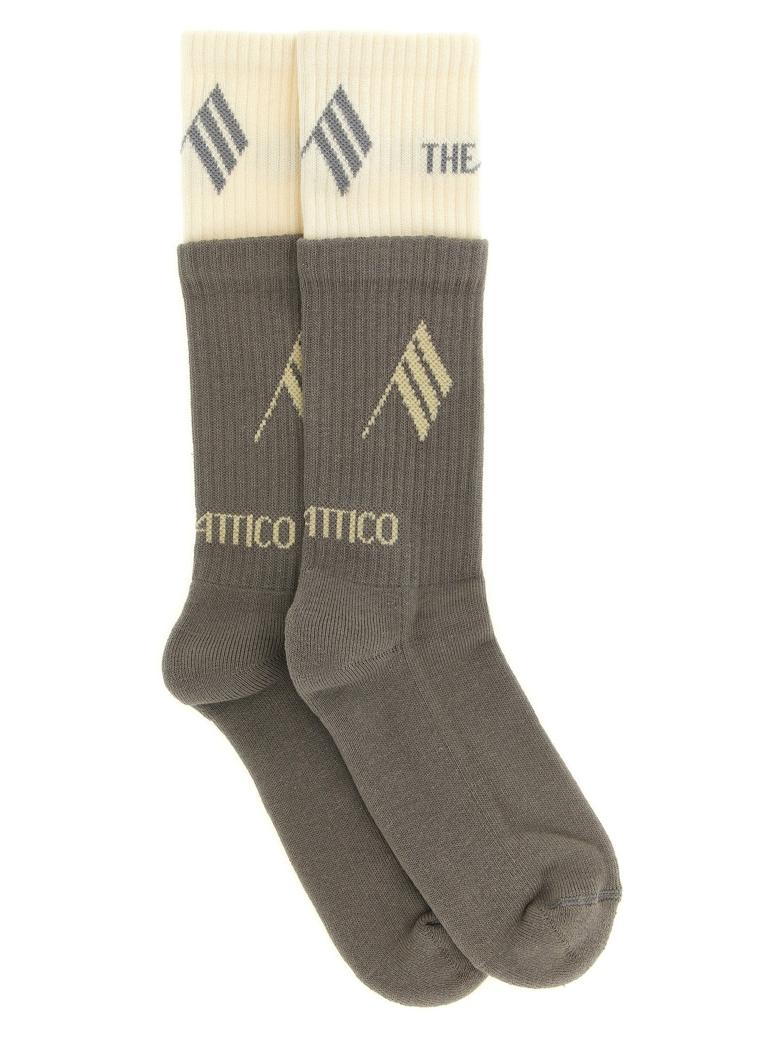 The Attico Double Layer Socks Grey