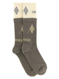 The Attico Double Layer Socks Grey