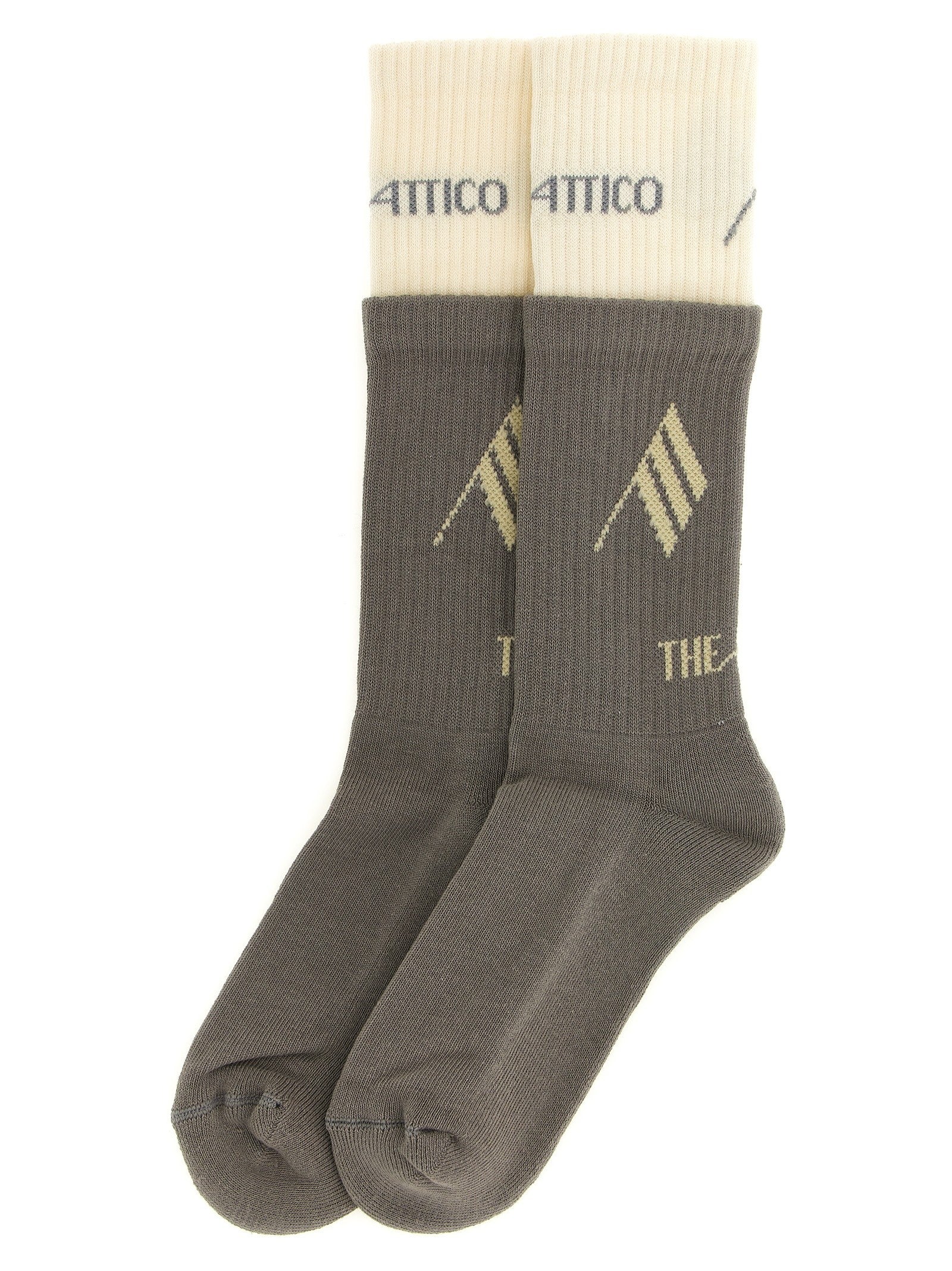 The Attico Double Layer Socks Grey