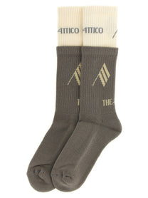 The Attico Double Layer Socks Grey
