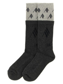 The Attico Double Layer Socks Grey