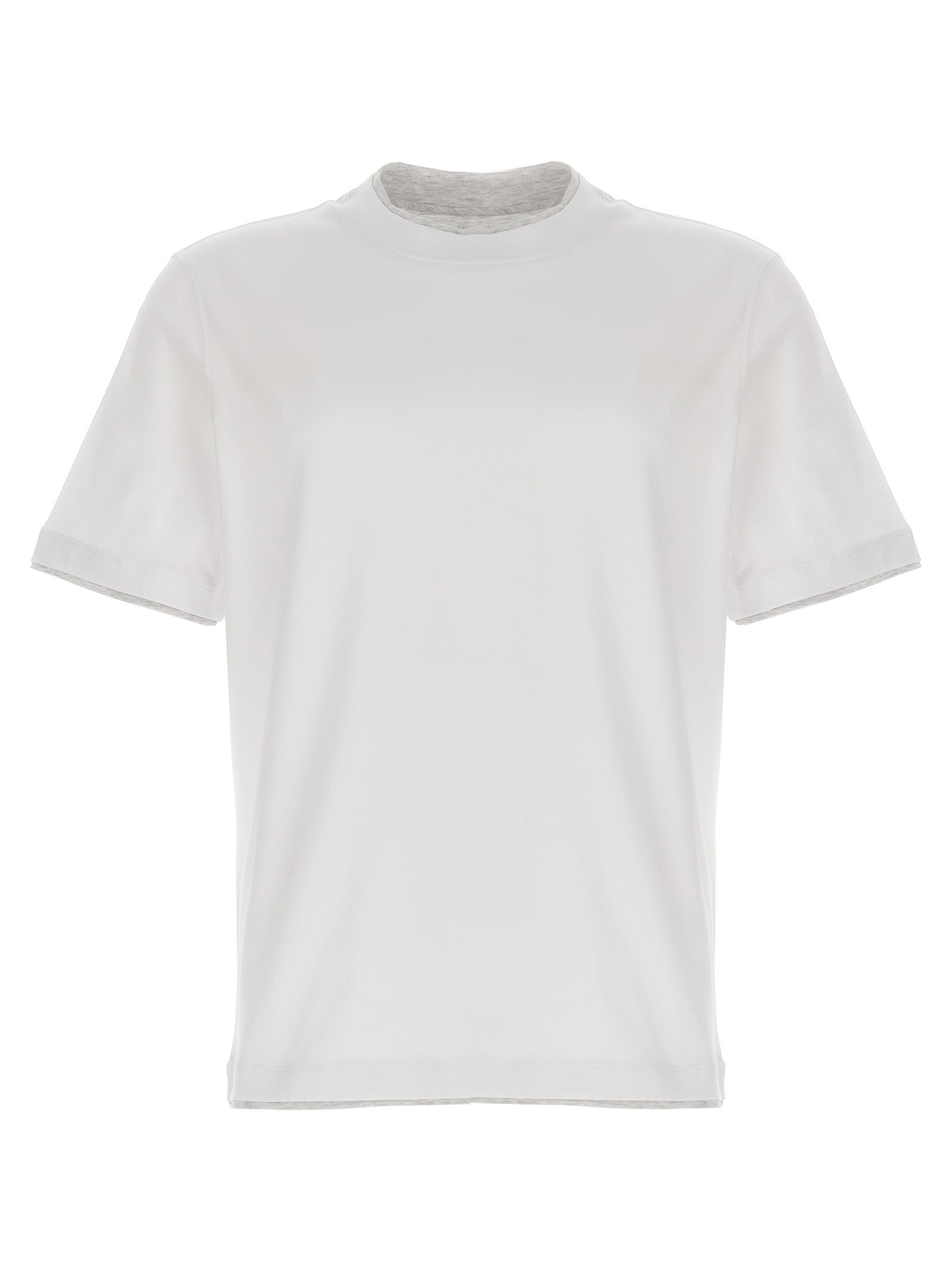 Brunello Cucinelli Double Layer Shirt White
