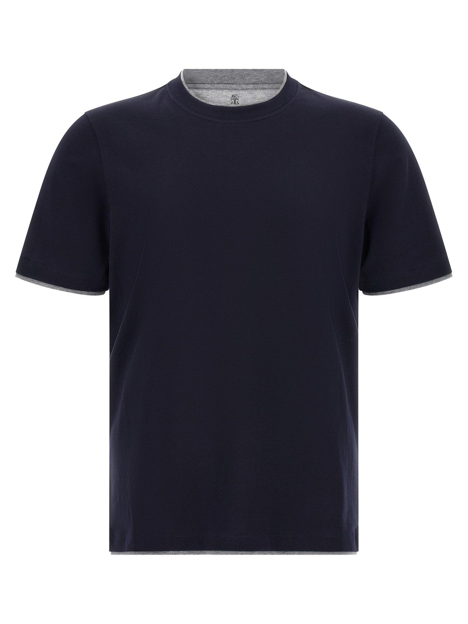 Brunello Cucinelli Double Layer Shirt Blue