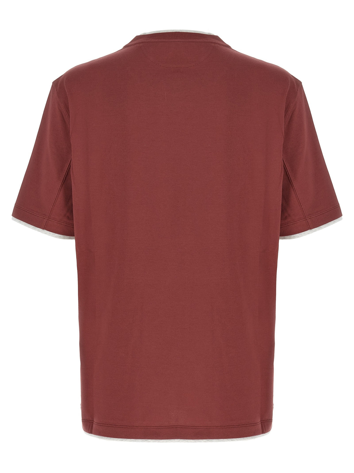 Brunello Cucinelli Double Layer Shirt Red