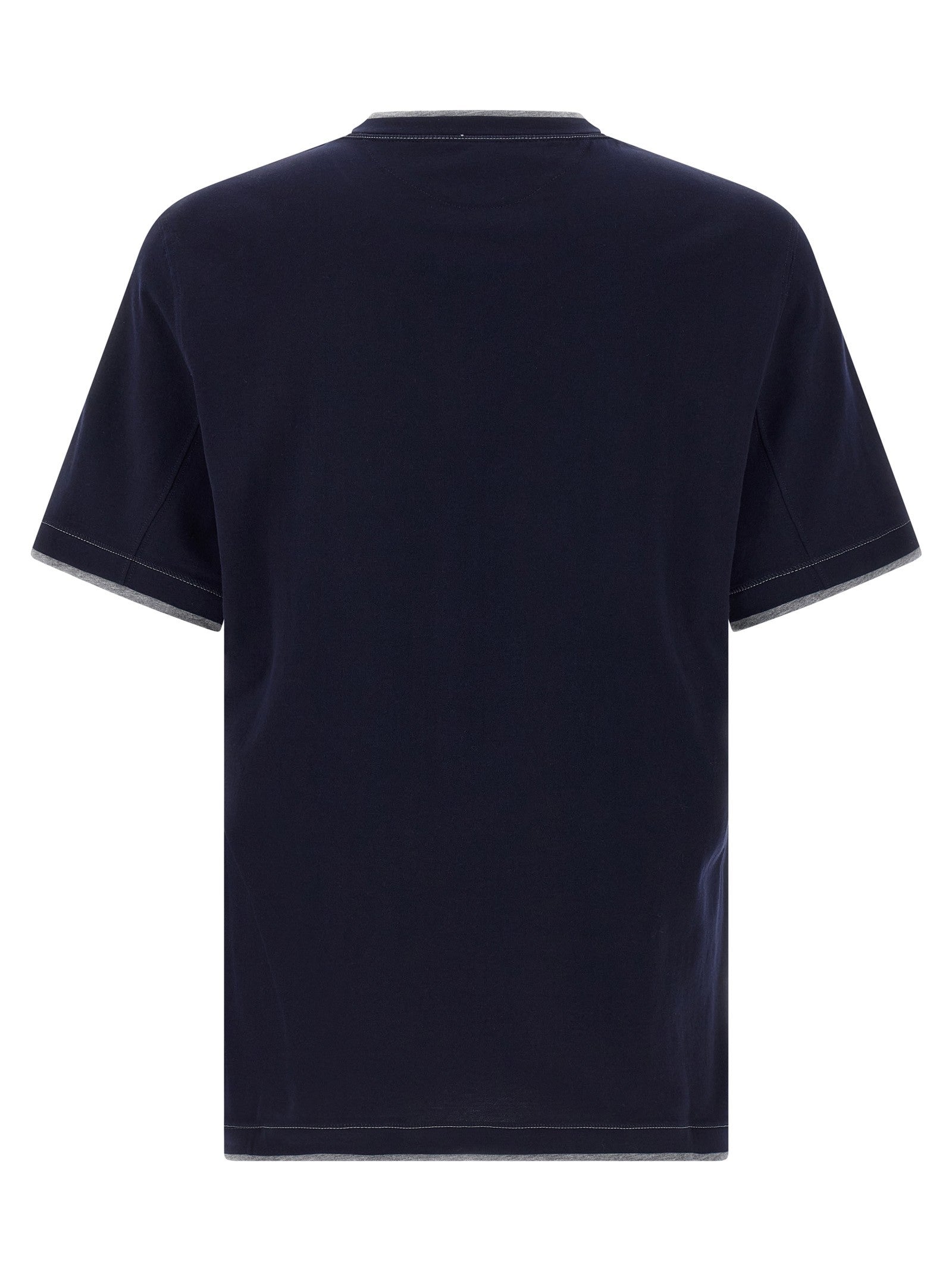 Brunello Cucinelli Double Layer Shirt Blue