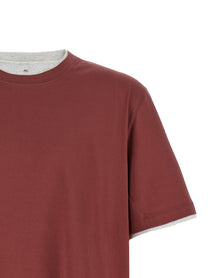 Brunello Cucinelli Double Layer Shirt Red