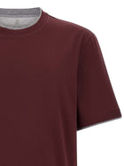 Brunello Cucinelli Double Layer Shirt Red, view 3