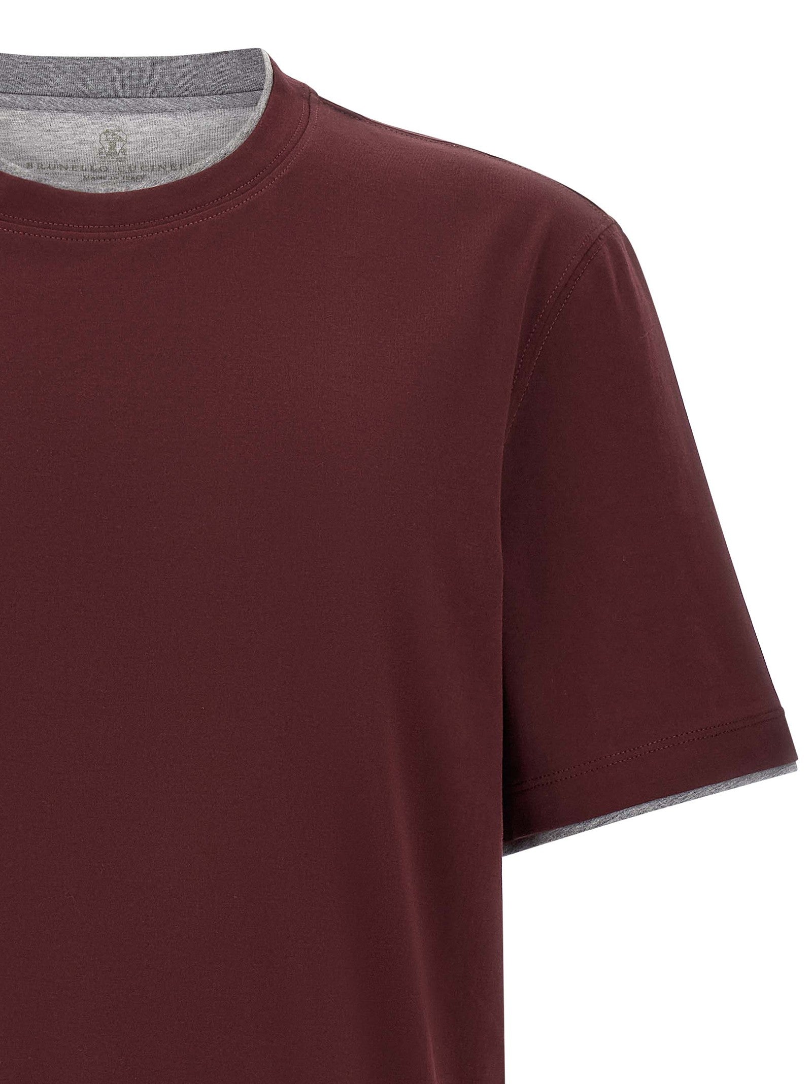Brunello Cucinelli Double Layer Shirt Red