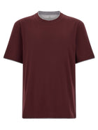 Brunello Cucinelli Double Layer Shirt Red