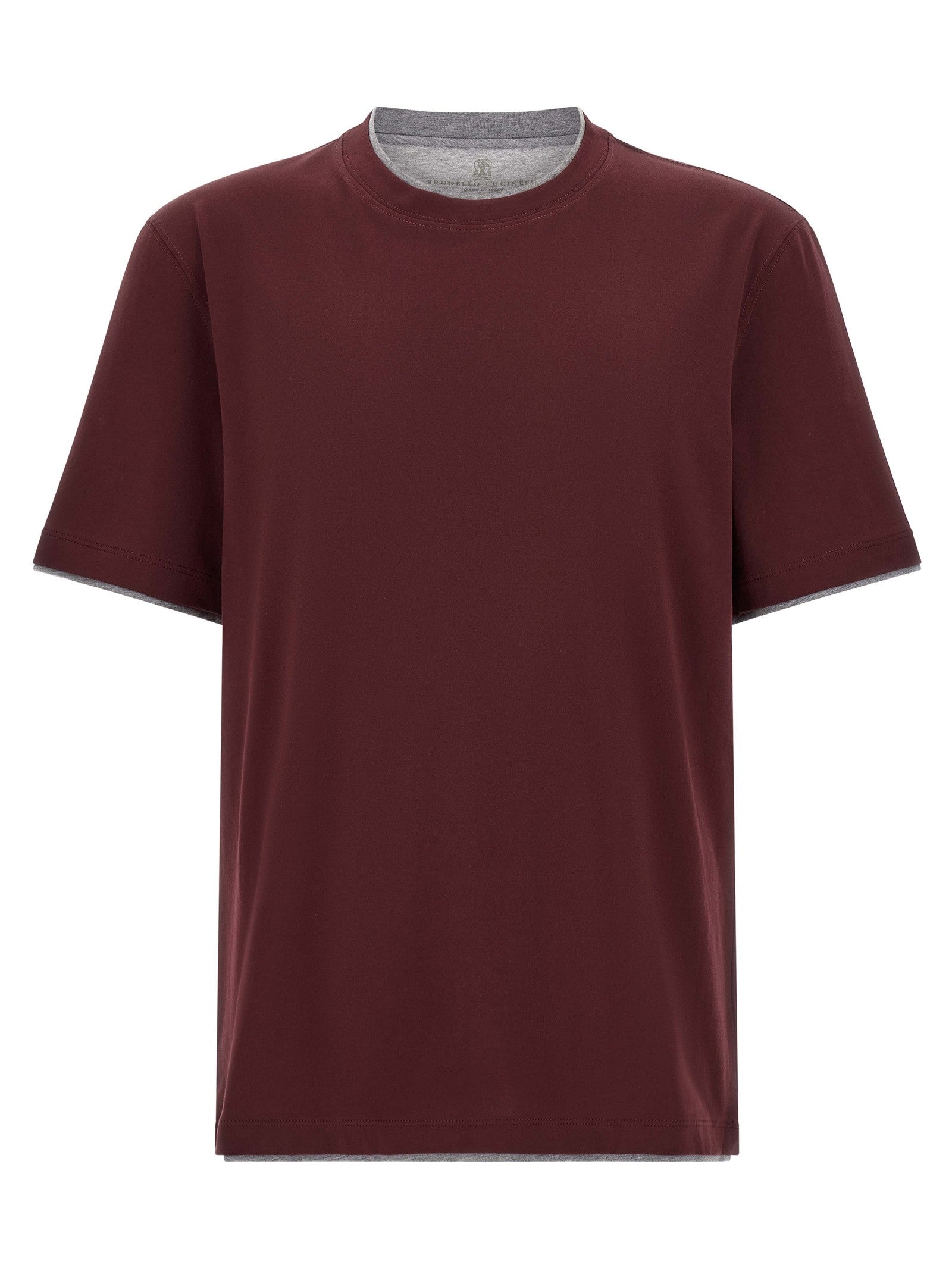 Brunello Cucinelli Double Layer Shirt Red