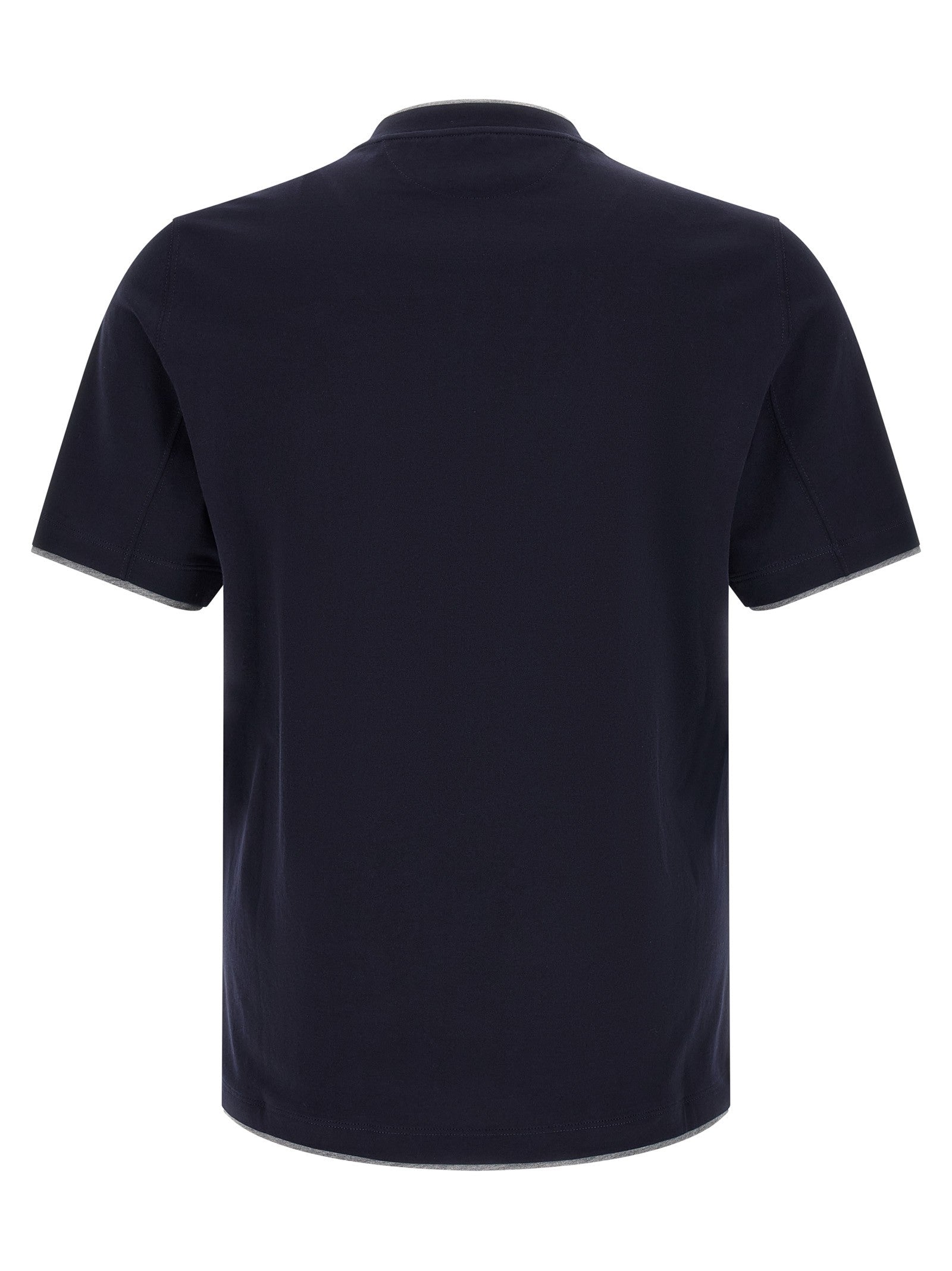 Brunello Cucinelli Double Layer Shirt Blue