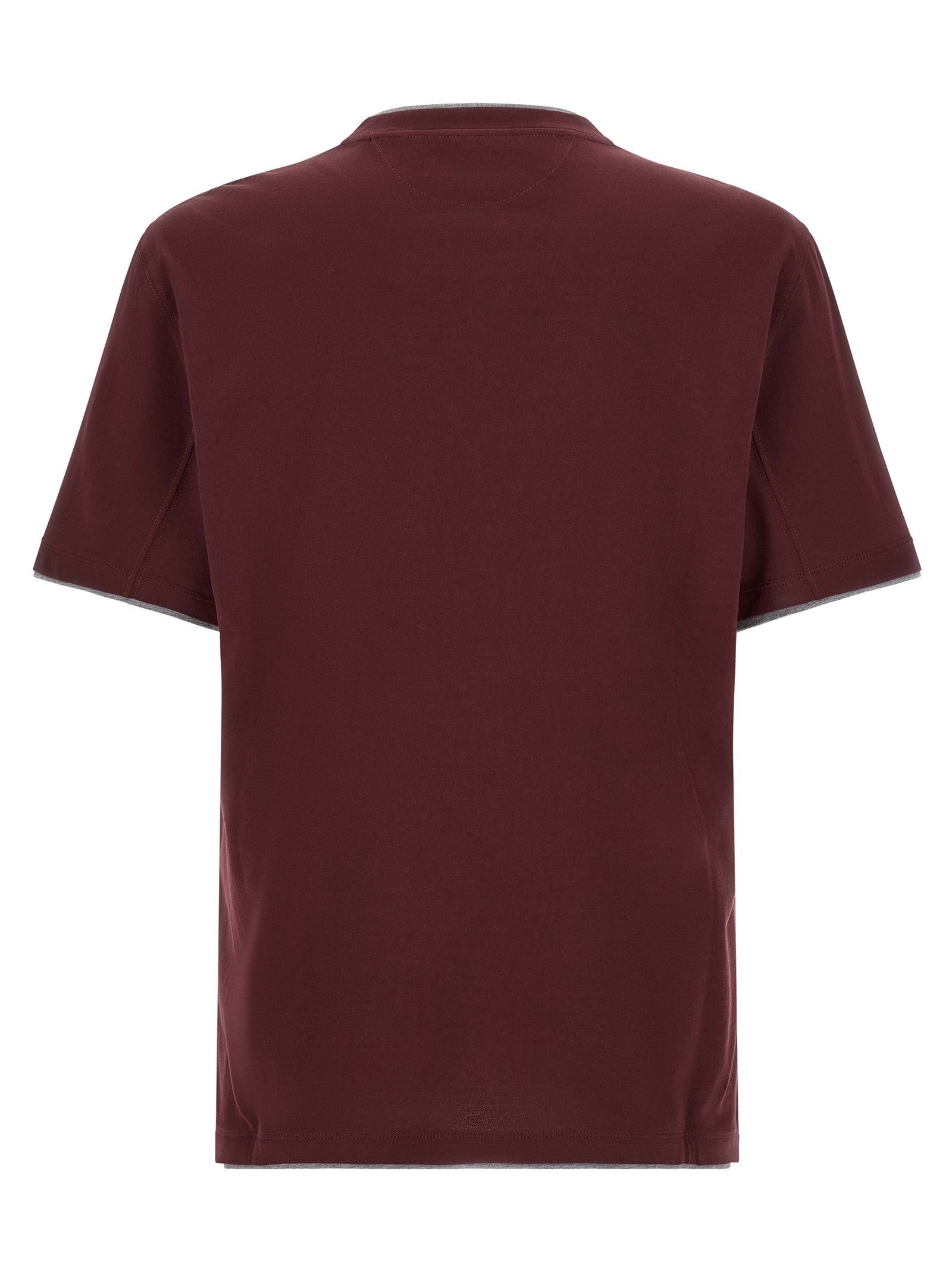 Brunello Cucinelli Double Layer Shirt Red