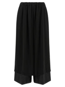 Comme Des Garçons Double Layer Trousers Black