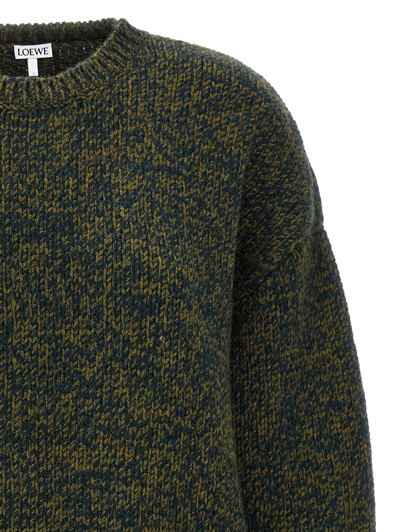 Loewe Double Neck Sweater Green