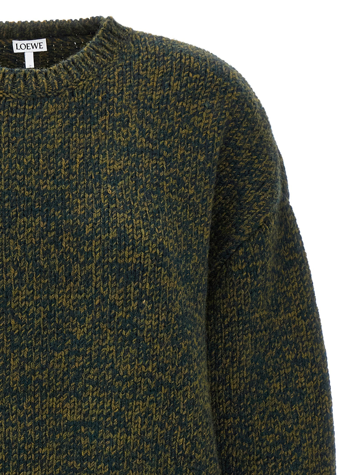 Loewe Double Neck Sweater Green, view 4