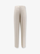 Toteme Women's Double Pleat Fluid Viscose Trousers White