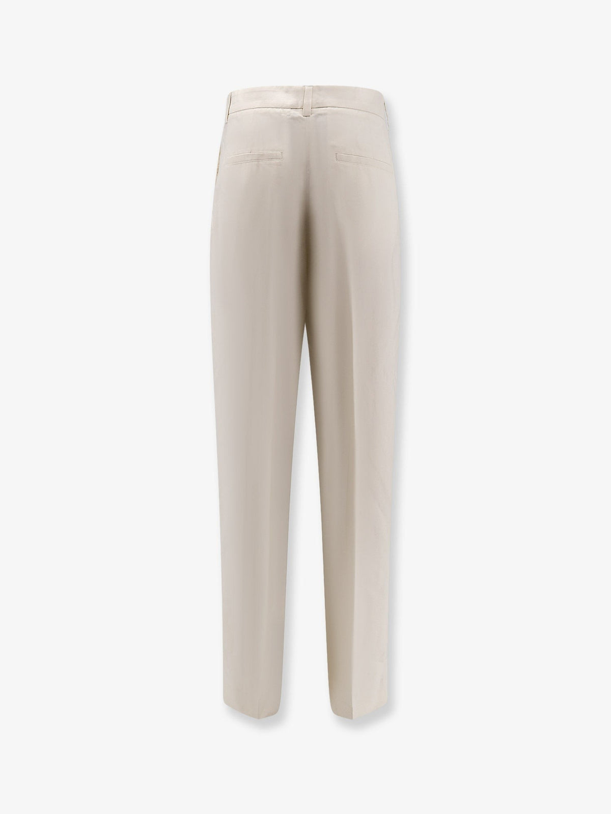 Toteme Women's Double Pleat Fluid Viscose Trousers White