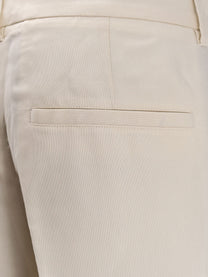 Toteme Women's Double Pleat Fluid Viscose Trousers White