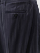 Givenchy Women's Double Pleat Wool Trousers Blue, view 3