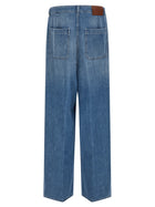 Marni Double Pleated Jeans Blue, view 2