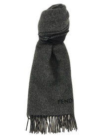 Fendi Men's Cashmere Scarf Black