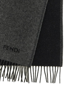 Fendi Men's Cashmere Scarf Black, view 3