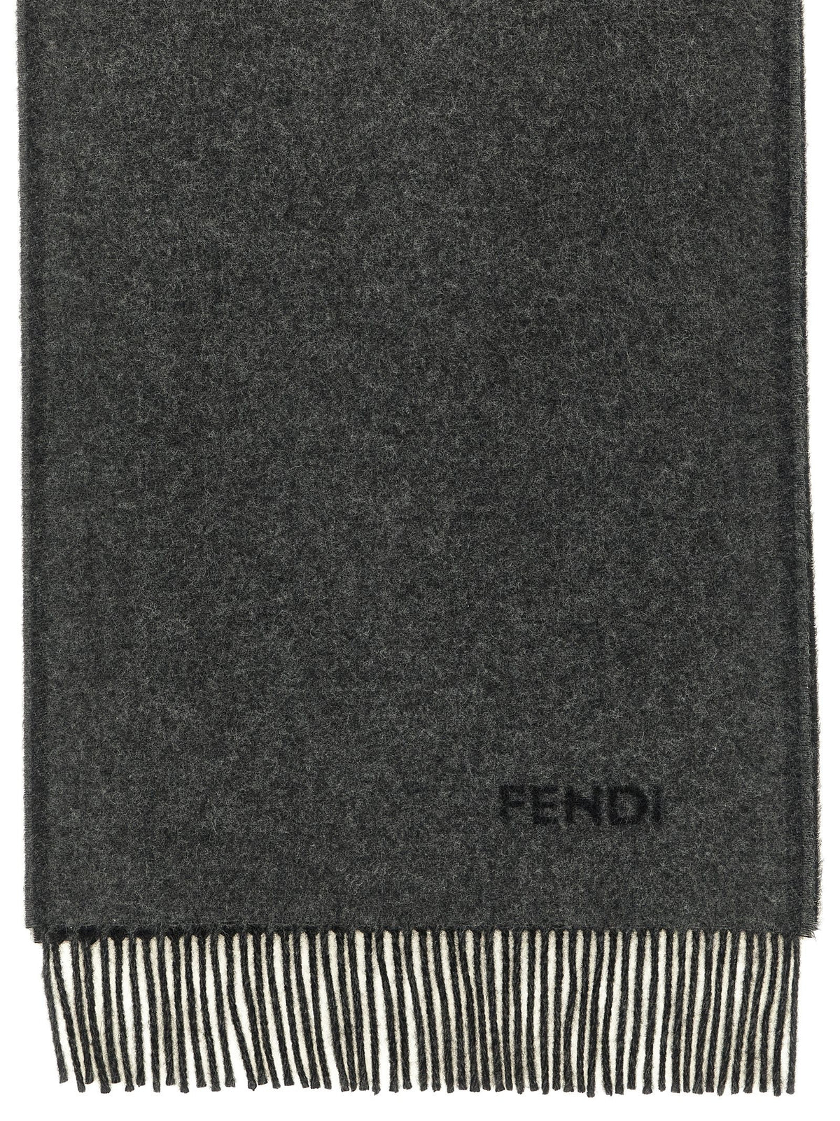 Fendi Men's Cashmere Scarf Black, view 2