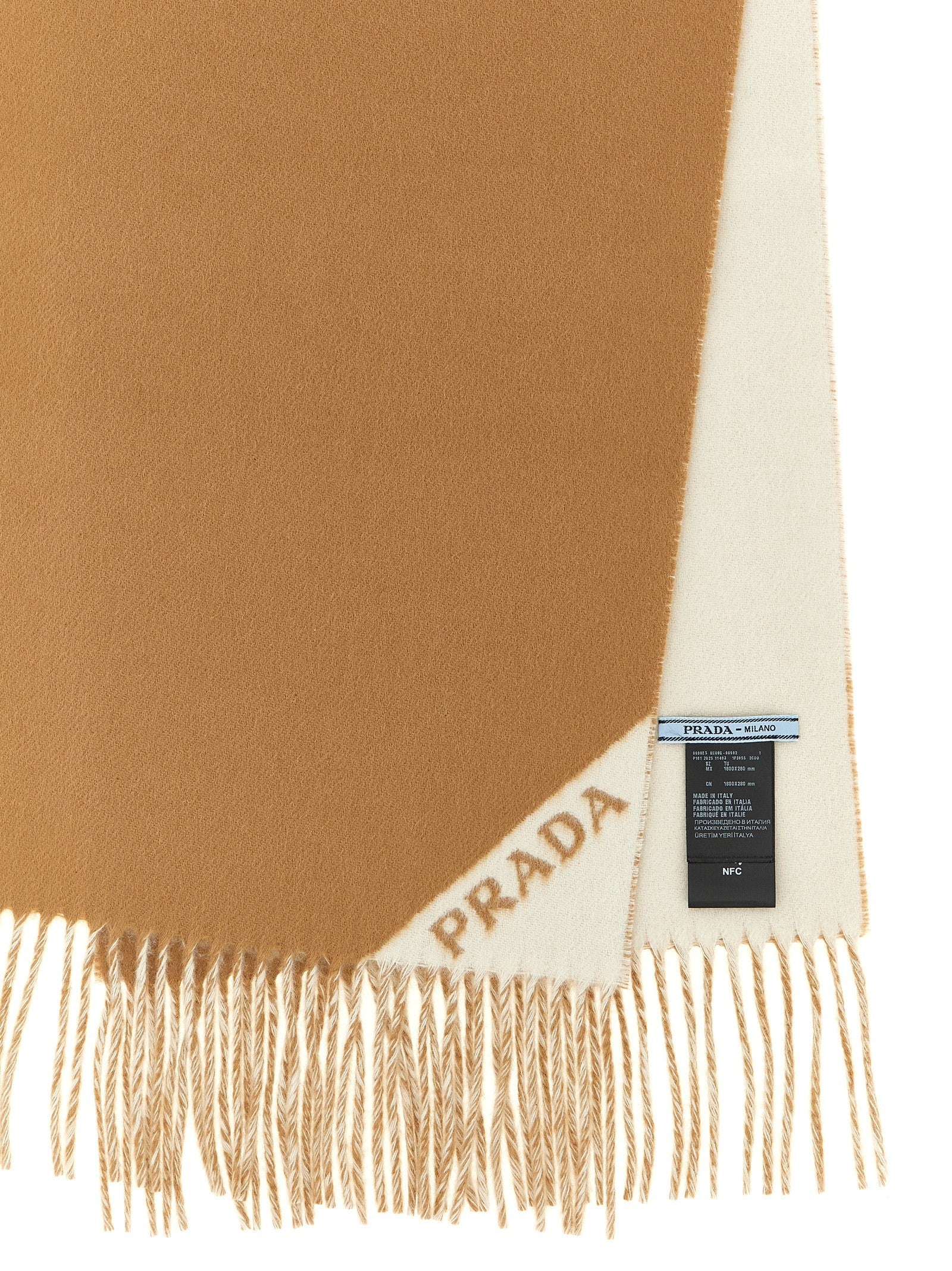 Prada Double Sided Scarf Gold