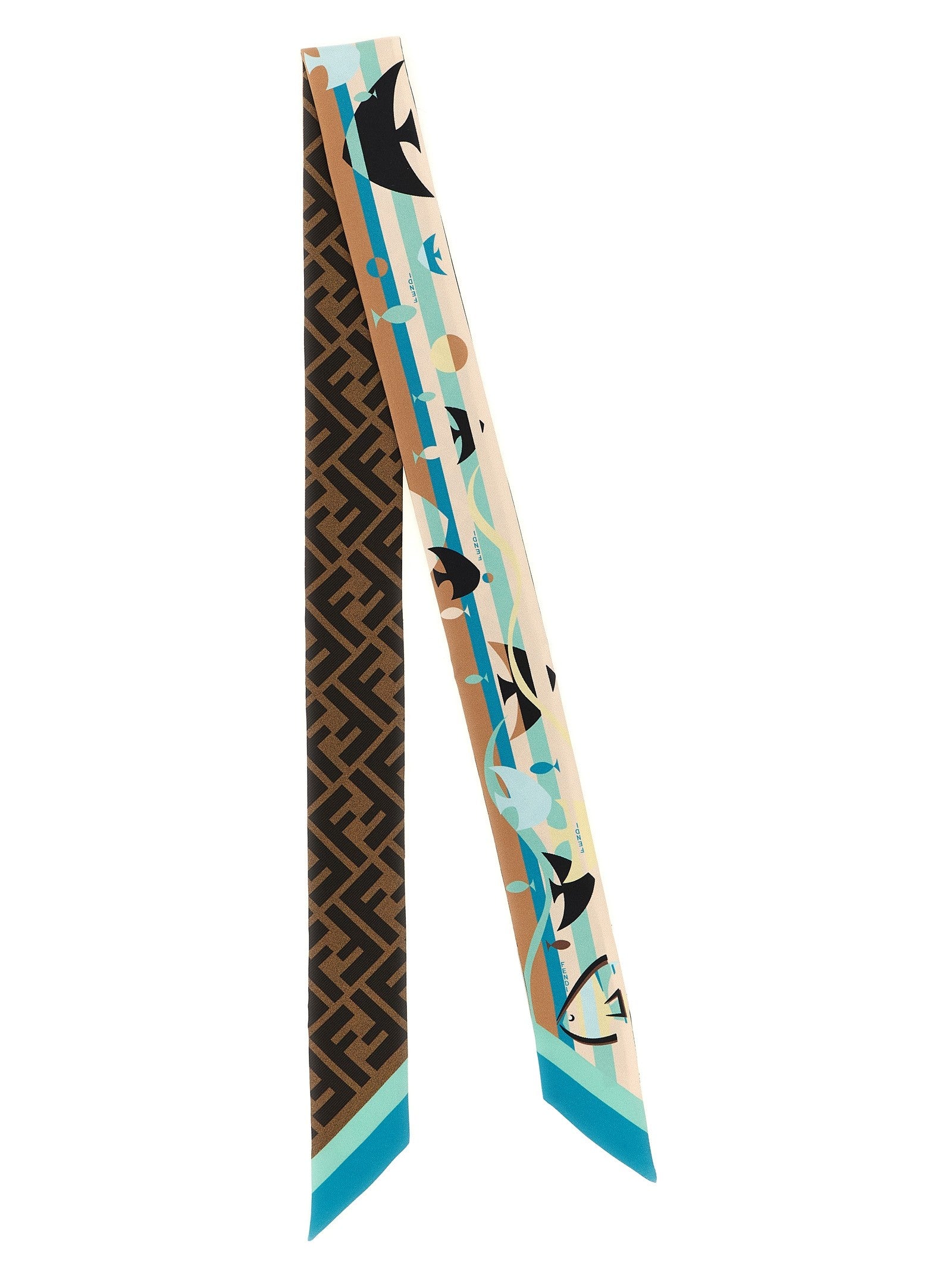 Fendi Double Sided Wrappy Bandeau Gold