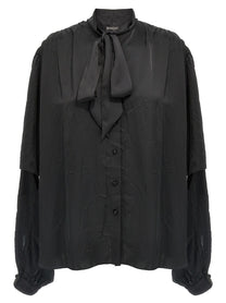 Balenciaga Double Sleeve Shirt Black