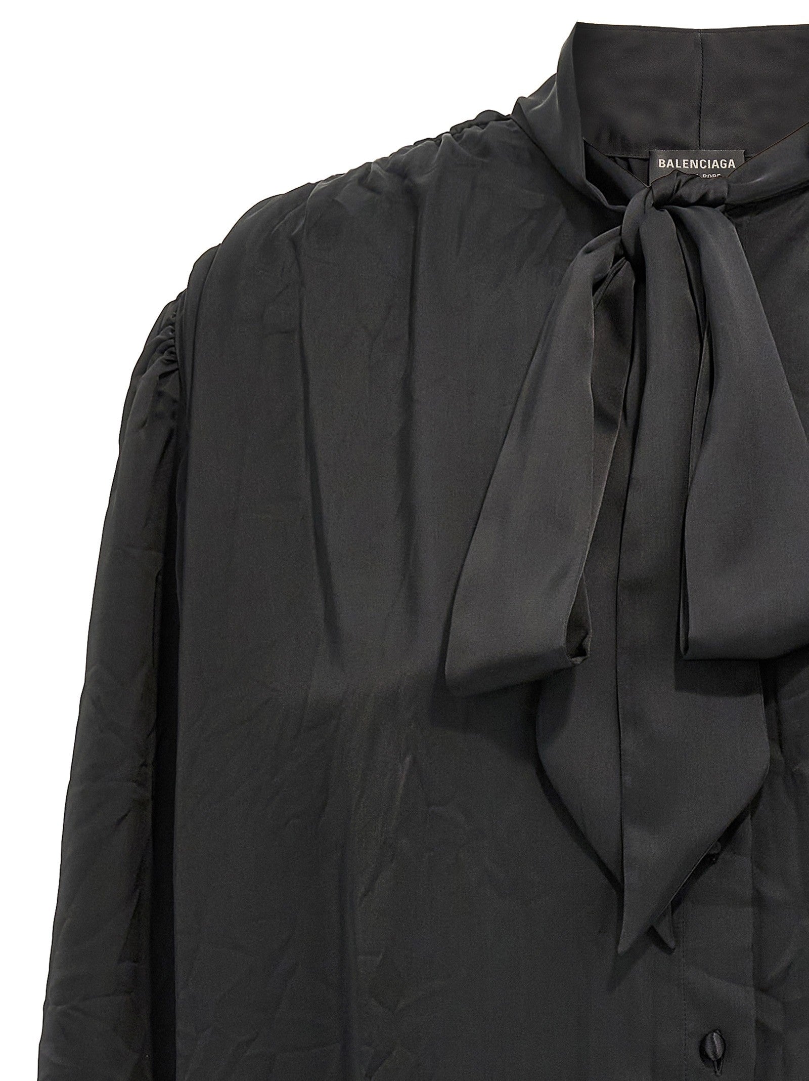 Balenciaga Double Sleeve Shirt Black