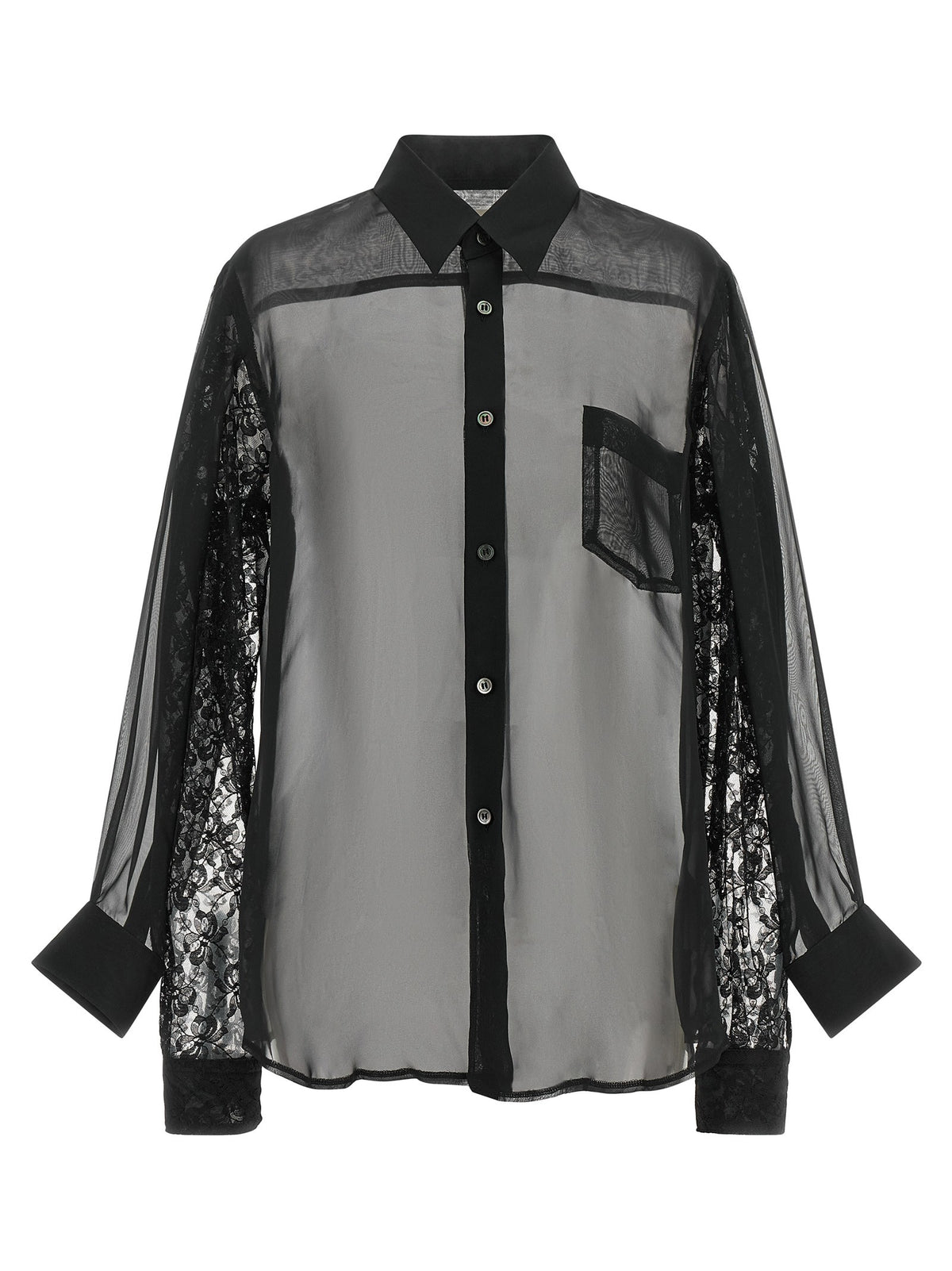 Comme Des Garçons Double Sleeve Shirt Black