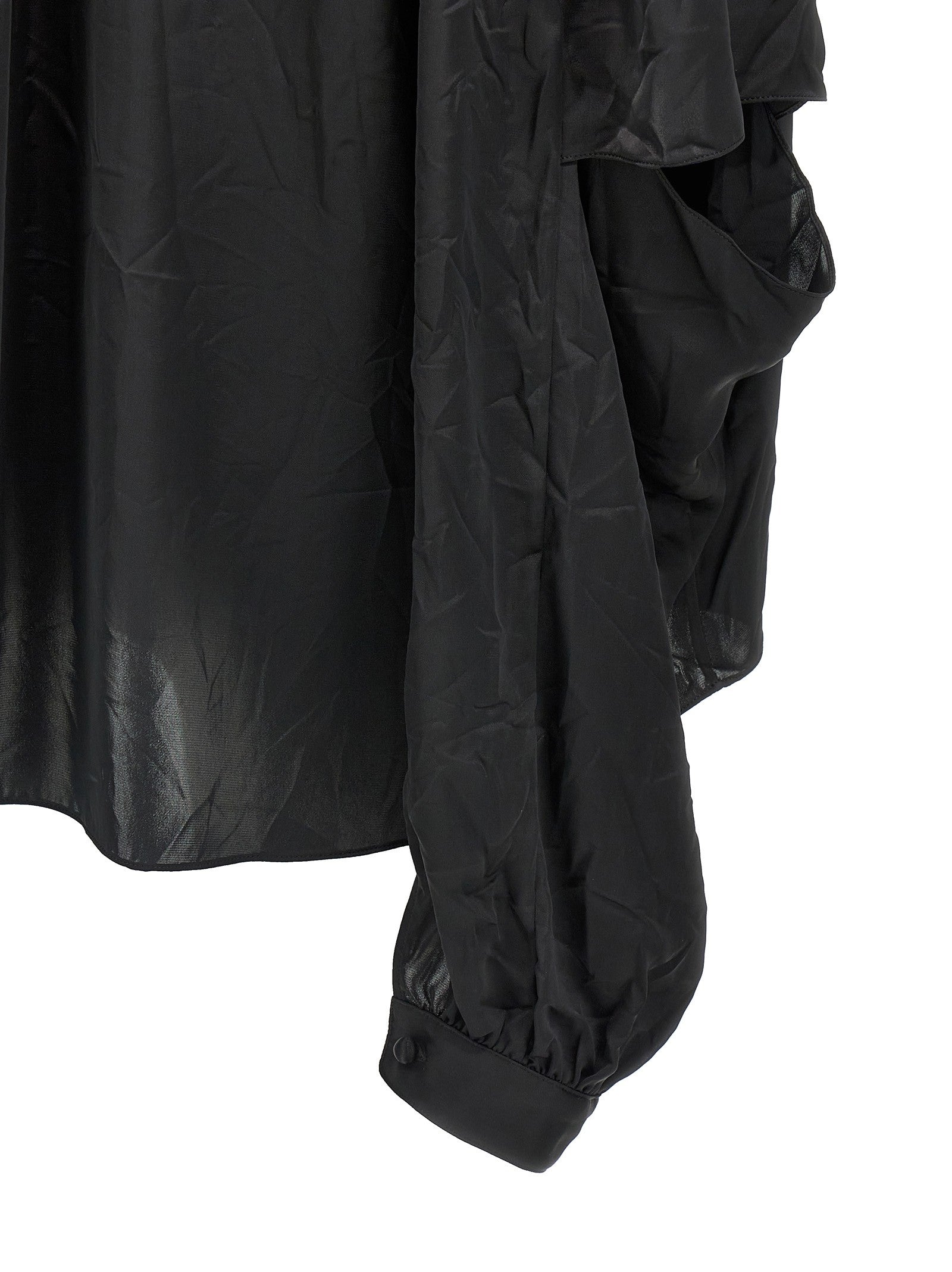 Balenciaga Double Sleeve Shirt Black