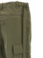 Fendi Double Stitch Embroidery Pants Green, view 4