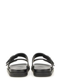 Ferragamo Men's Double Strap Sandal Black