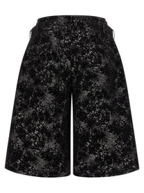 Comme Des Garçons Homme Plus Double Waist Bermuda Shorts Black