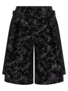 Comme Des Garçons Homme Plus Double Waist Bermuda Shorts Black