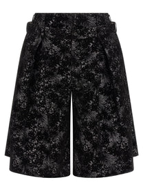 Comme Des Garçons Homme Plus Double Waist Bermuda Shorts Black