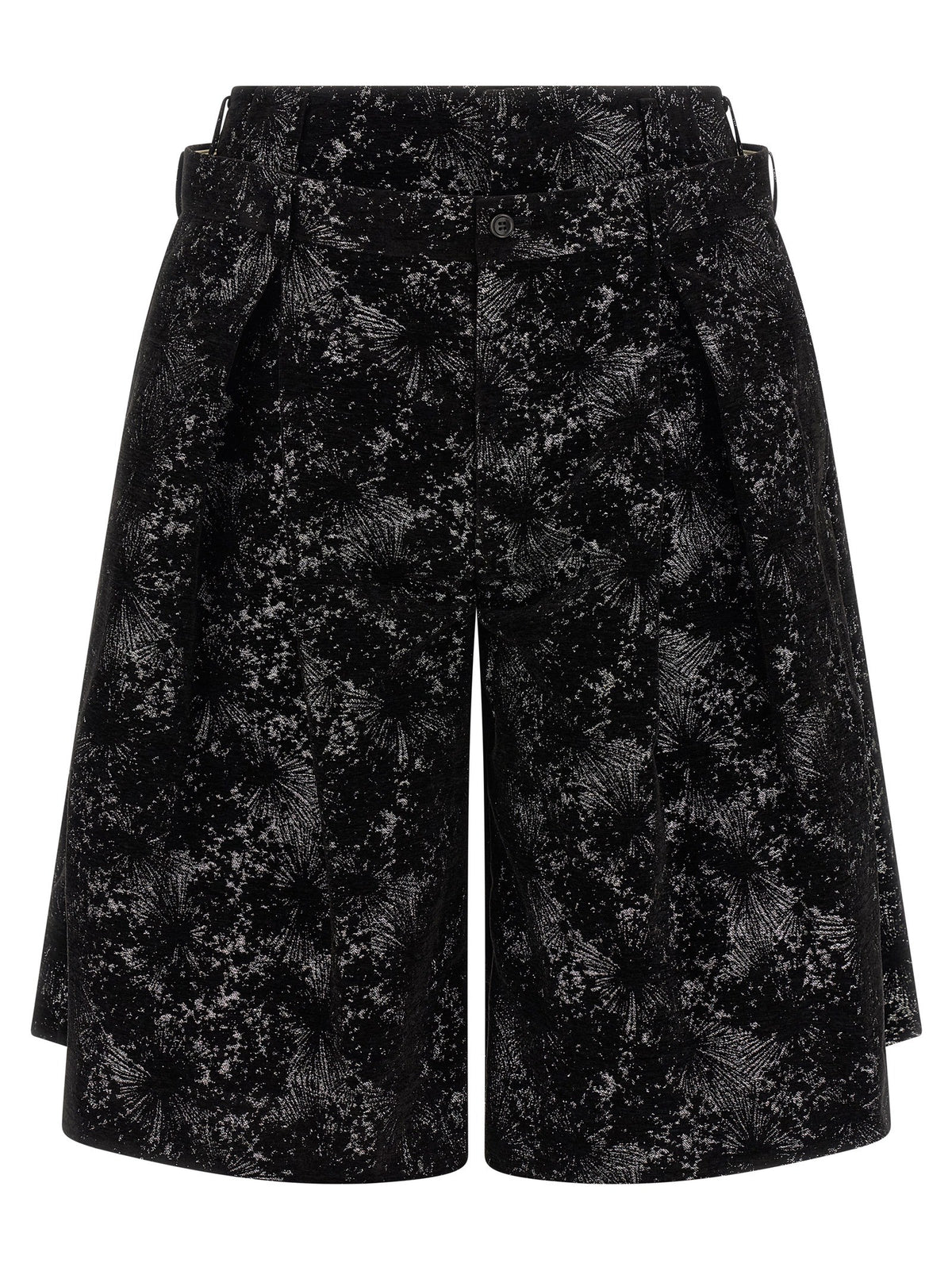 Comme Des Garçons Homme Plus Double Waist Bermuda Shorts Black